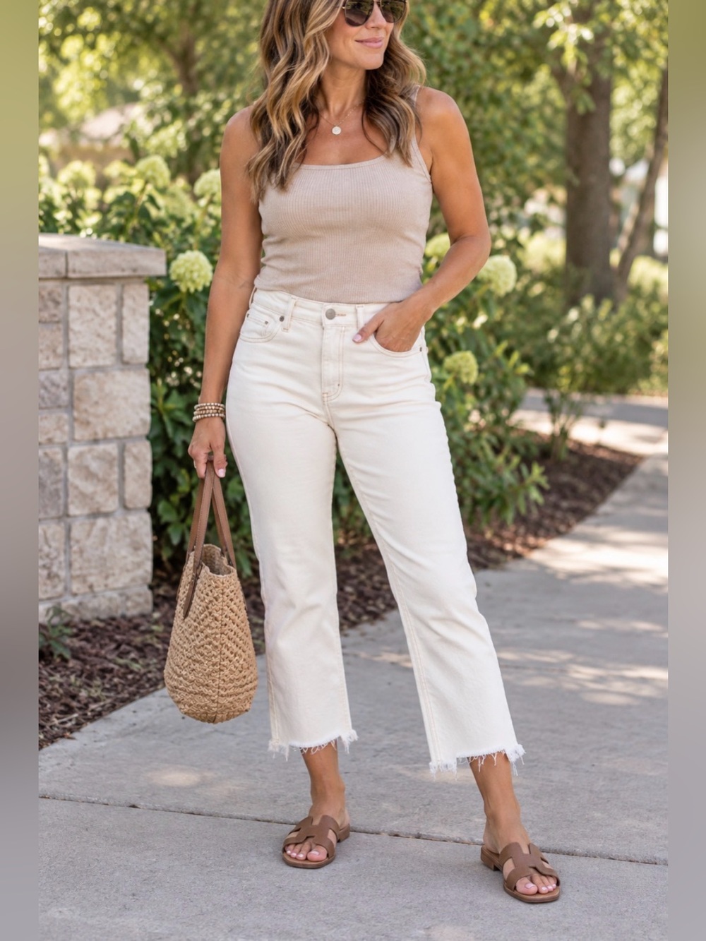 Free people white Skinny Raw Hem Jeans